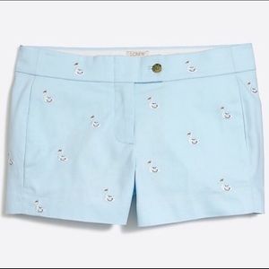 3/$20 J Crew blue Swan shorts size 6